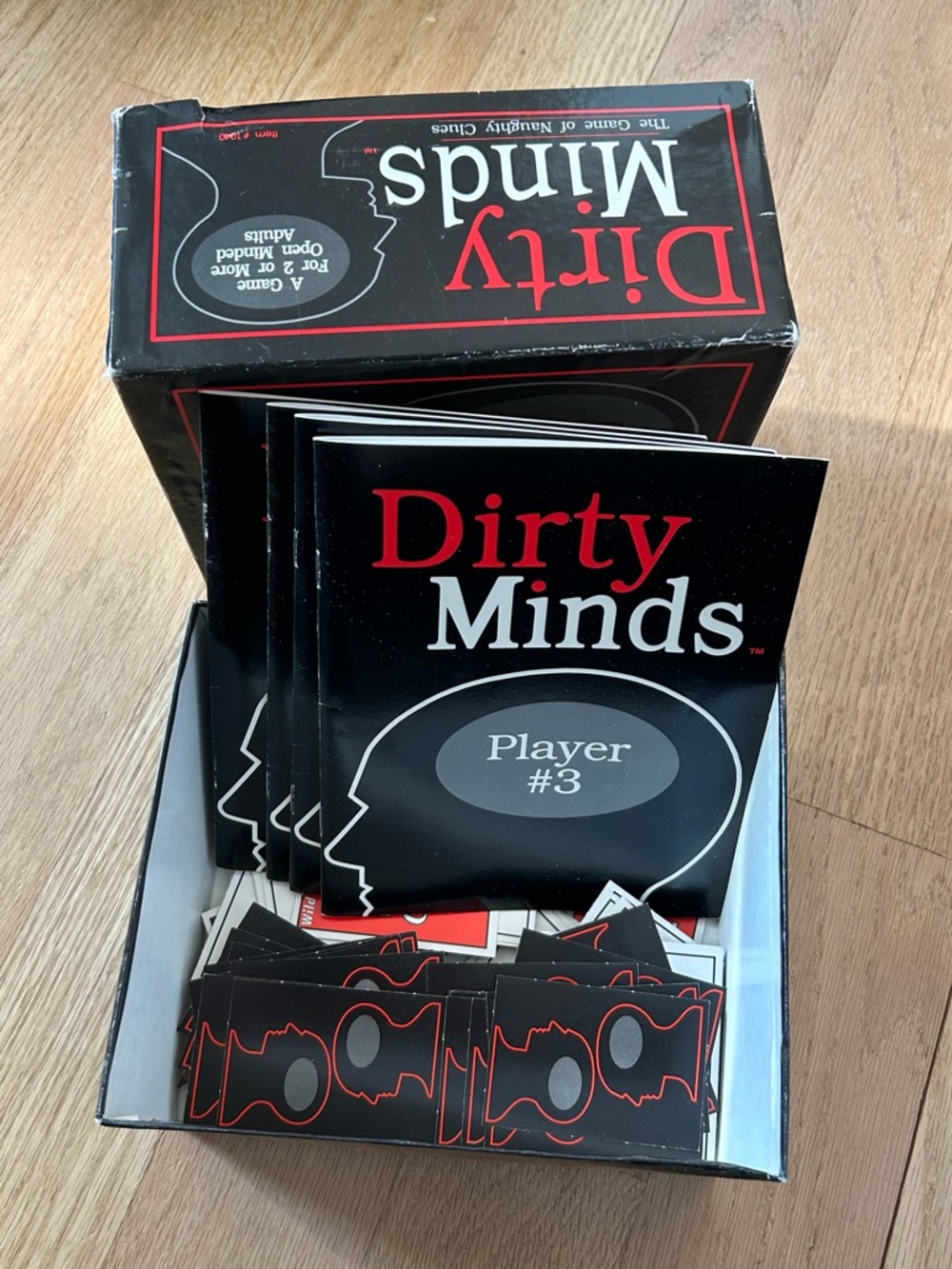 Dirty Minds Adult Party Game Naughty Clues Board Game Complete
